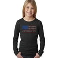 thumbnail image 1 of Girl's Word Art Long Sleeve - Land of the Free American Flag, 1 of 2