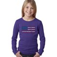 thumbnail image 1 of Girl's Word Art Long Sleeve - Land of the Free American Flag, 1 of 2