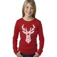 thumbnail image 1 of Girl's Word Art Long Sleeve - Santa's Reindeer, 1 of 2
