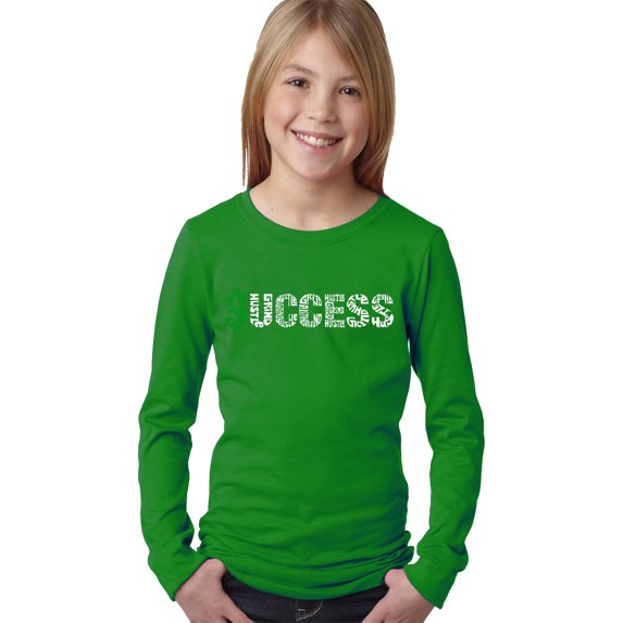 Girl's Word Art Long Sleeve - Success