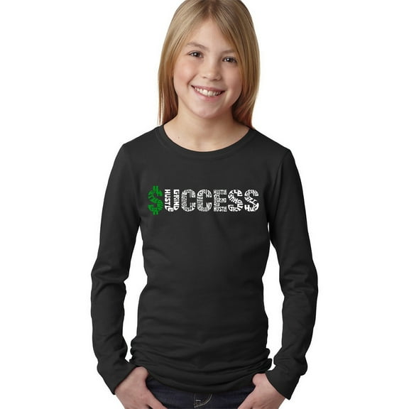 Girl's Word Art Long Sleeve - Success
