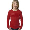 thumbnail image 1 of Girl's Word Art Long Sleeve - USA Flag, 1 of 2