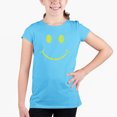 thumbnail image 1 of Girl's Word Art T-shirt - Be Happy Smiley Face, 1 of 2