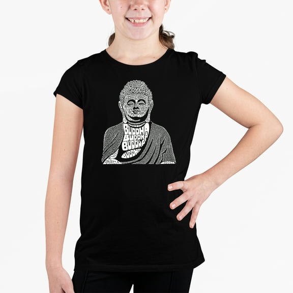Girl's Word Art T-shirt - Buddha