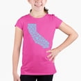 thumbnail image 1 of Girl's Word Art T-shirt - California Hearts, 1 of 2