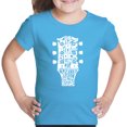 thumbnail image 1 of Girl's Word Art T-shirt - Guitar Head Music Genres, 1 of 2