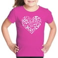 thumbnail image 1 of Girl's Word Art T-shirt - Heart Notes, 1 of 2