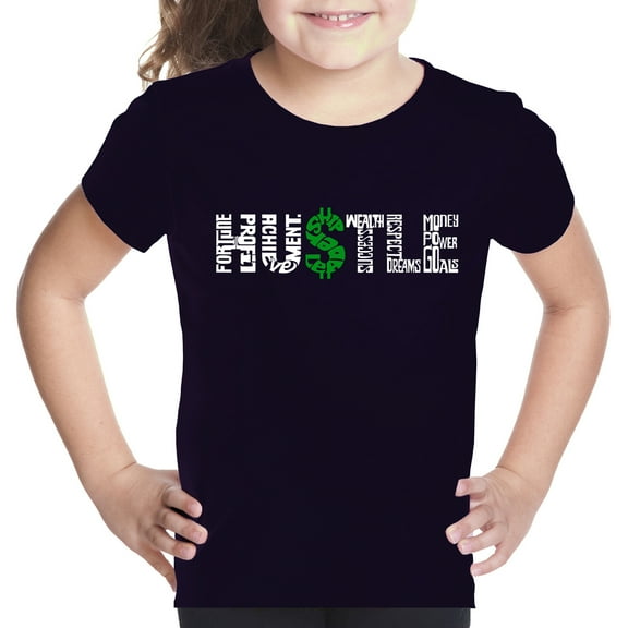 Girl's Word Art T-shirt - Hustle