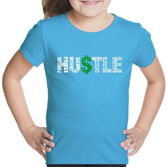 Girl's Word Art T-shirt - Hustle