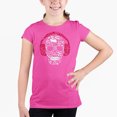 thumbnail image 1 of Girl's Word Art T-shirt - Music Notes Skull, 1 of 2