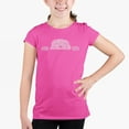 thumbnail image 1 of Girl's Word Art T-shirt - Peeking Dog, 1 of 2