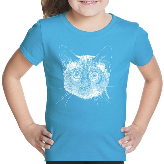 Girl's Word Art T-shirt - Siamese Cat