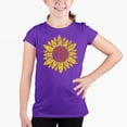 thumbnail image 1 of Girl's Word Art T-shirt - Sunflower, 1 of 2