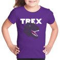 thumbnail image 1 of Girl's Word Art T-shirt - T-Rex Head, 1 of 2
