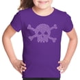 thumbnail image 1 of Girl's Word Art T-shirt - XOXO Skull, 1 of 2