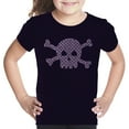 thumbnail image 1 of Girl's Word Art T-shirt - XOXO Skull, 1 of 2
