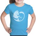 thumbnail image 1 of Girl's Word Art T-shirt - Yin Yang Cat, 1 of 2