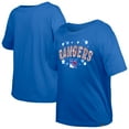 thumbnail image 1 of Girl's Youth New Era  Blue New York Rangers Flip Sequin T-Shirt, 1 of 6