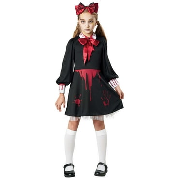 Girl's Zombie Victorian Babydoll Costume