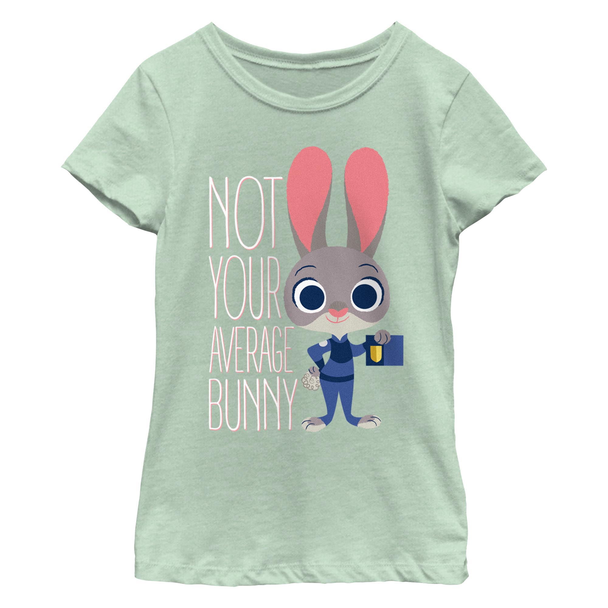 Girl's Zootopia Not Your Average Bunny  Graphic T-Shirt