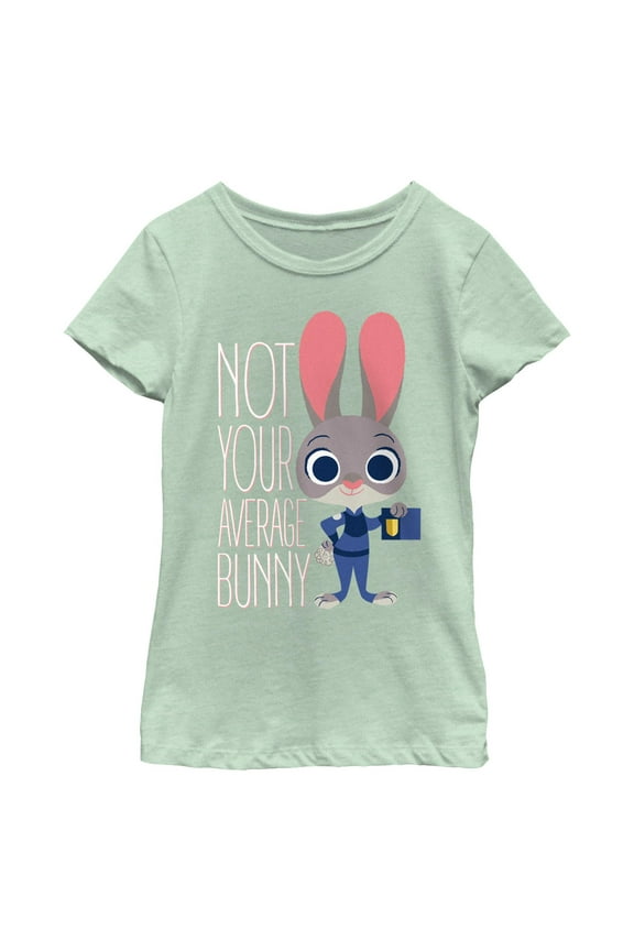 Girl's Zootopia Not Your Average Bunny Graphic T-Shirt