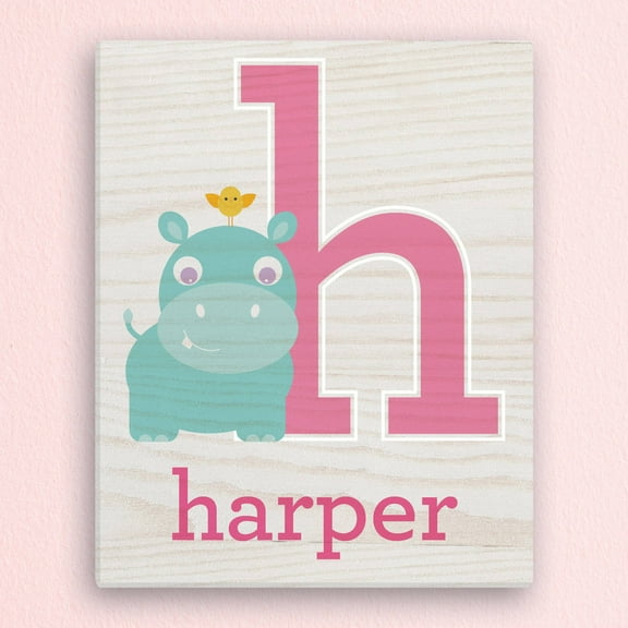 Girl's or Boy's Alphabet Personalized 11" x 14" or 16" x 20" Canvas