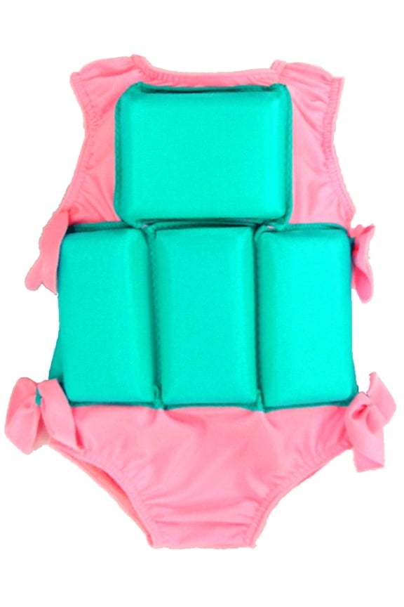 Girl's or Boy's Children's Swimwear My Pool Pal Flotation Lifevest Swimsuit Cotton Candy