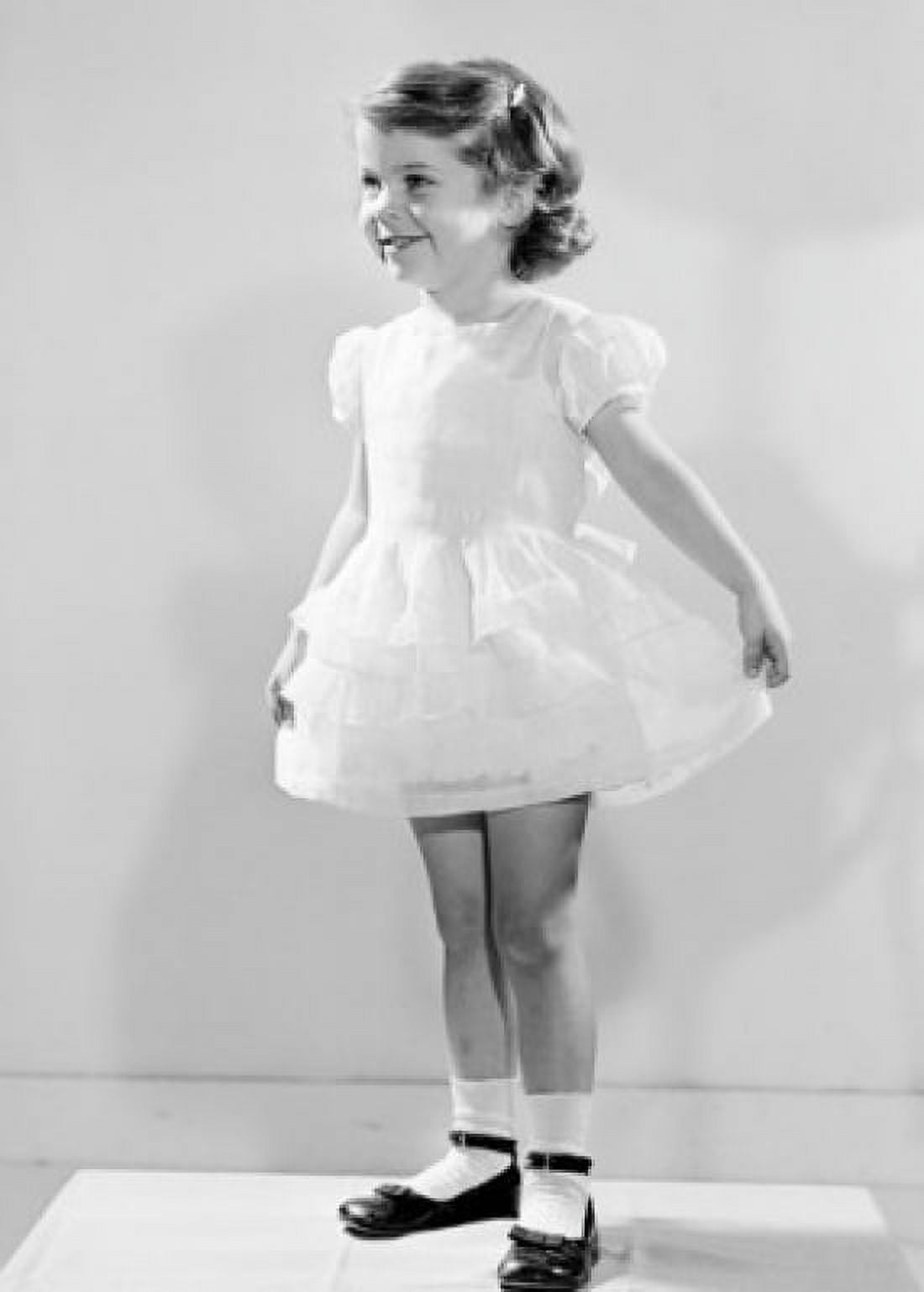 Girl wearing dress Canvas Art - (24 x 36)