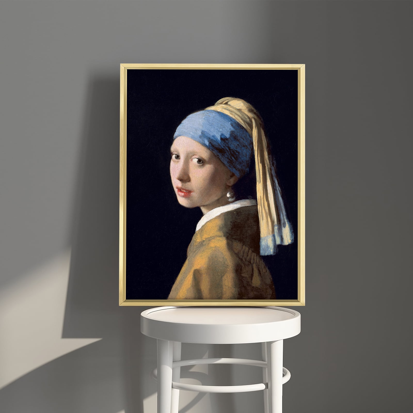 Girl with a Pearl Earring by Johannes Vermeer Framed Wall Art, Canvas ...