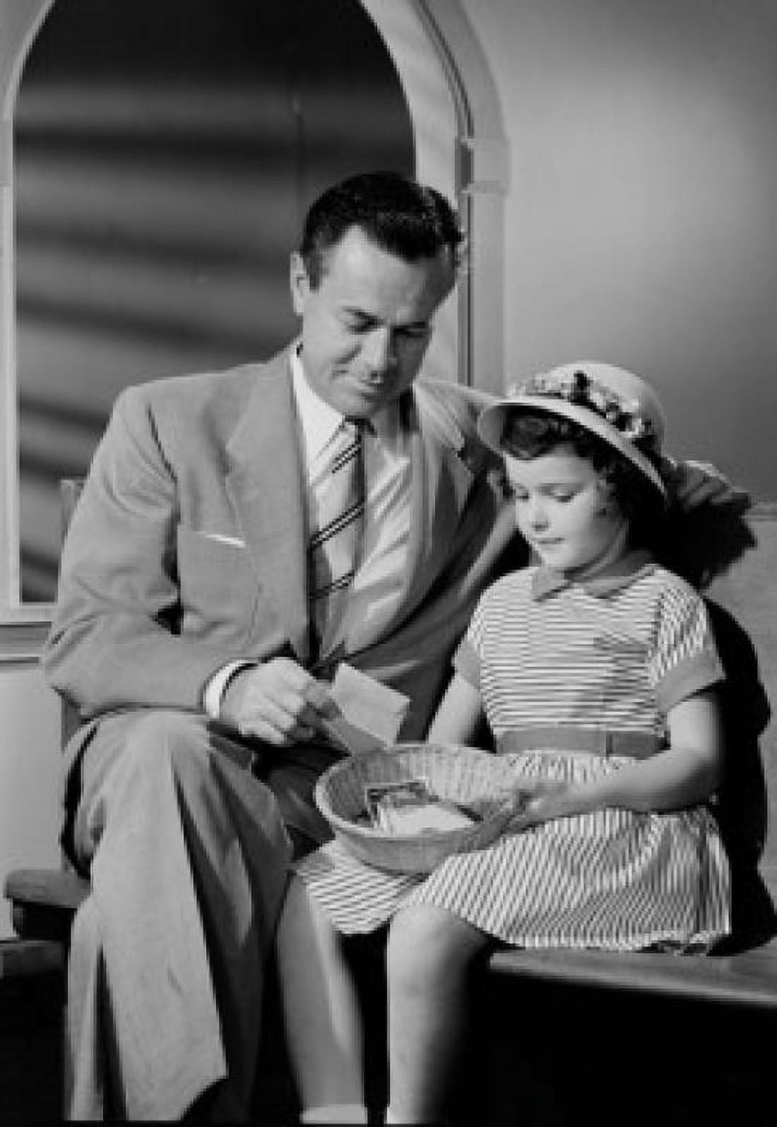 Girl with father in church Canvas Art -  (24 x 36)