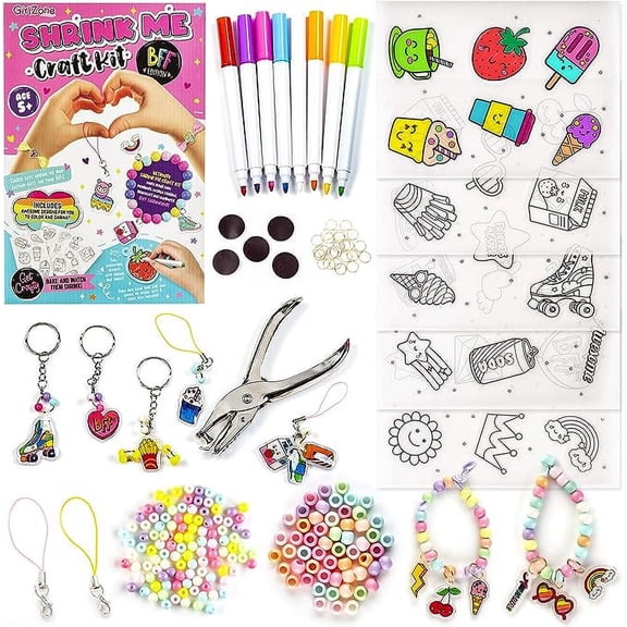 GirlZone Shrink Me Craft Kit - BFF Edition Child