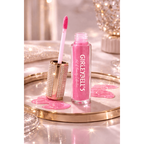 Girley Bell's Boss Bling Lip Gloss, Yummy Pink