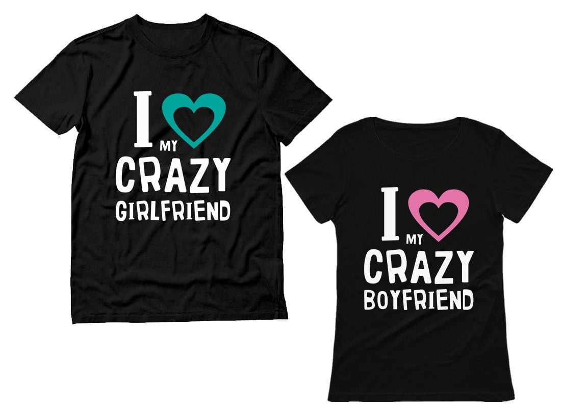 Girlfriend & Boyfriend Valentine's Day Gift Funny Matching Couples T ...