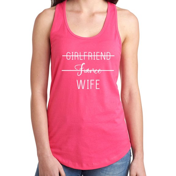 Girlfriend Fiance Wife Racerback Tank
