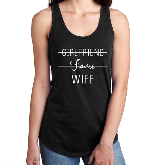 Girlfriend Fiance Wife Racerback Tank