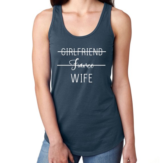 Girlfriend Fiance Wife Racerback Tank
