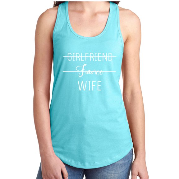 Girlfriend Fiance Wife Racerback Tank