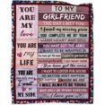 thumbnail image 1 of Girlfriend Gifts from Boyfriend Girlfriend Throw Blankets Valentines Gifts for Her I Love You Love Gifts Anniversary Birthday Gift 50"x60", 1 of 6