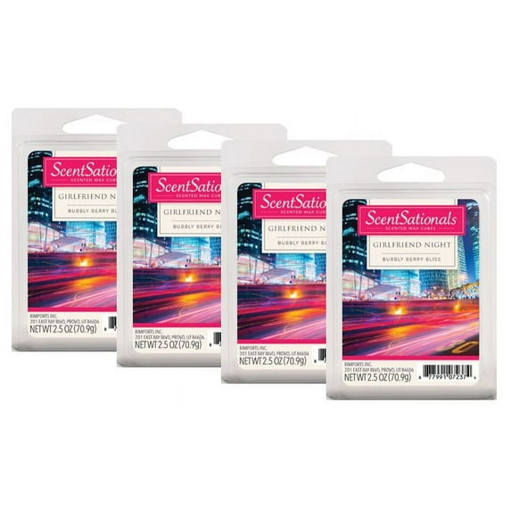 Girlfriend Night Scented Wax Melts, ScentSationals, 2.5 oz (4-Pack)