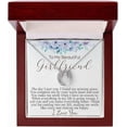 thumbnail image 1 of To My Girlfriend Queen Necklace, Lucky in Love Necklace, Beautiful Girlfriend Necklace, Modern Fashion Girlfriend Necklace, Gift For Her with Messege Card, 1 of 4