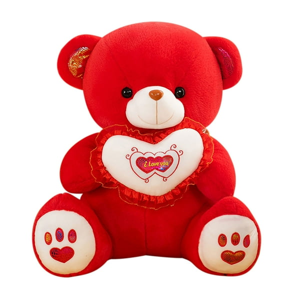 Girlfriend Rose Doll Plush Toy,Soft Romantic Gift Bear for Holiday Occasions Birthday Anniversary Home Display and Party Decoration,Cute Plush Companion for Loved Ones and Special Celebrations-Red