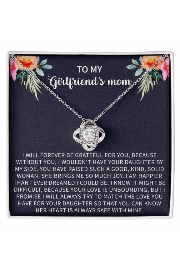 Girlfriend's Mom Necklace, Gifts for My Girlfriends Mom,  Mother's Day Jewelry Birthday Gift