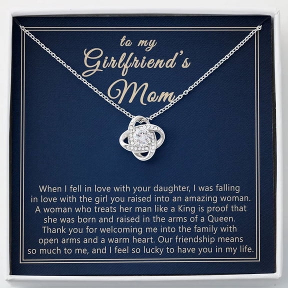 Girlfriends Mom Necklace, Girlfriends Mom Mothers Day Gift, Girlfriend Mom Gift, Meaningful Message