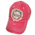 thumbnail image 1 of Girlie Girl Originals Blessed Patch Womens Baseball Hat (One Size,Hot Pink), 1 of 4