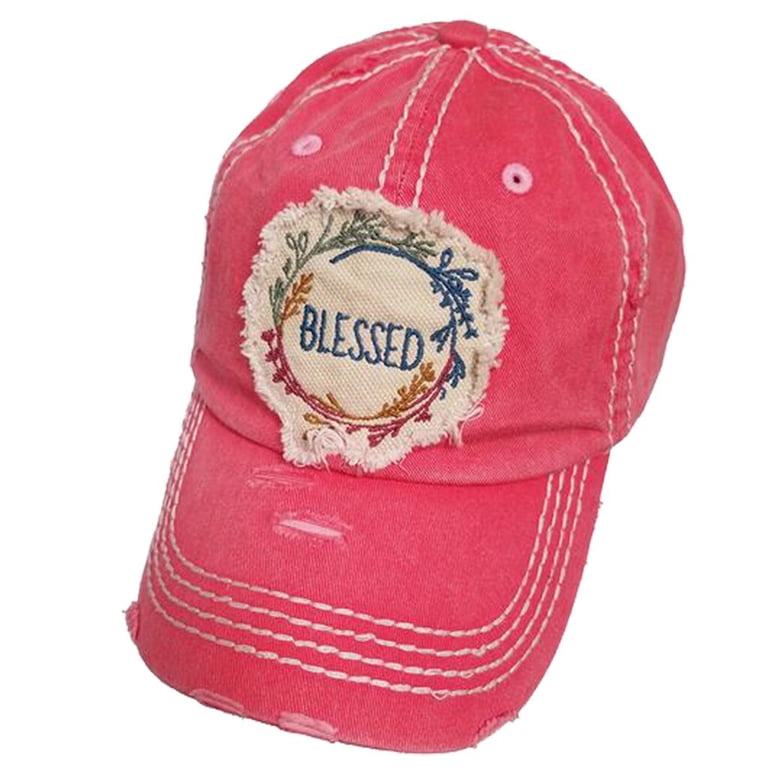 Hot Pink Designer Logo Patch Baseball Cap DESIGNER BASEBALL CAP - Hot Pink - Gold Coast Couture main image 3