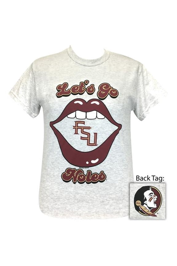 Girlie Girl Originals Preppy Florida State FSU Lips T-Shirt