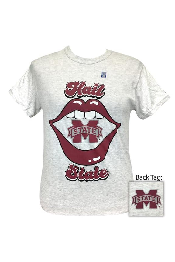 Girlie Girl Originals Preppy MSU Lips Hail State T-Shirt