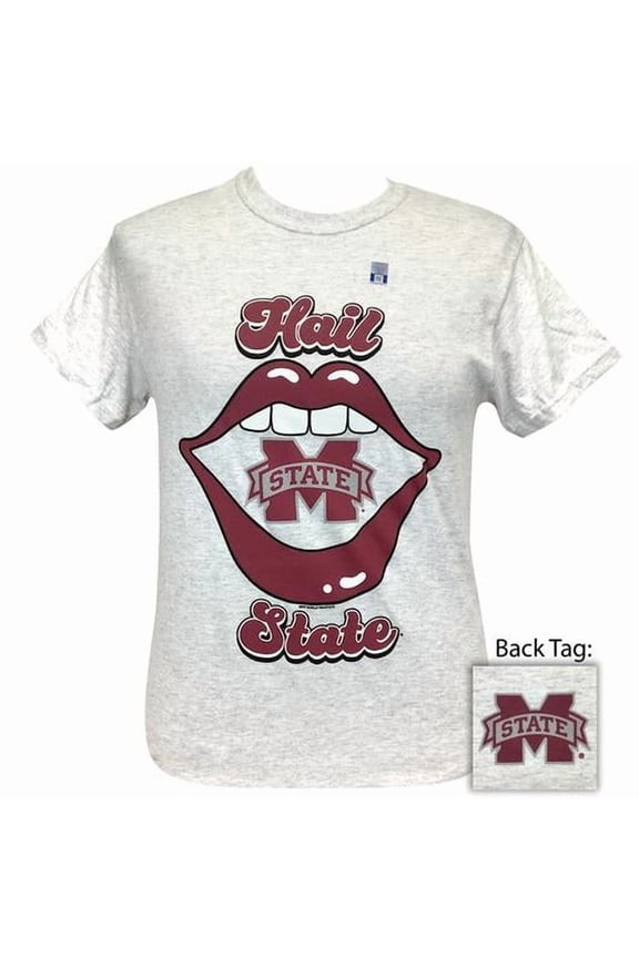 Girlie Girl Originals Preppy MSU Lips Hail State T-Shirt