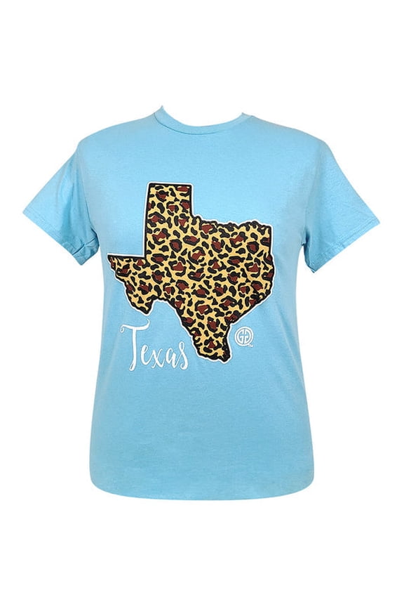 Girlie Girl Originals Southern Leopard Texas T-Shirt