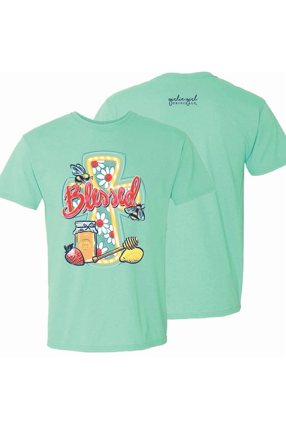 Girlie Girl Originals Summer Blessed Cross T-Shirt